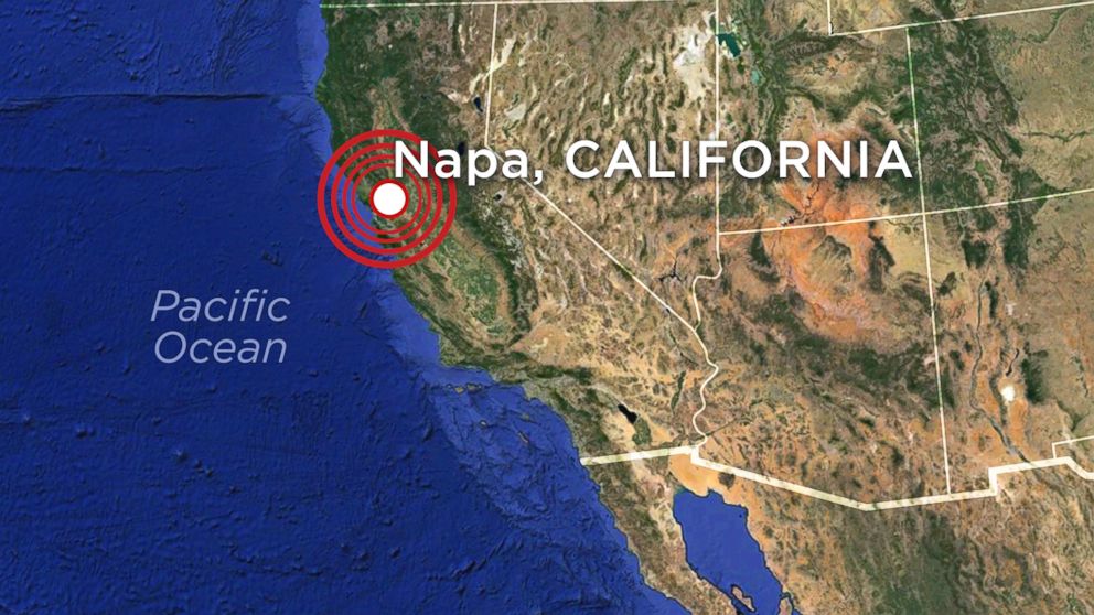 Northern California struck by earthquake Sunday, August 24, 2014.