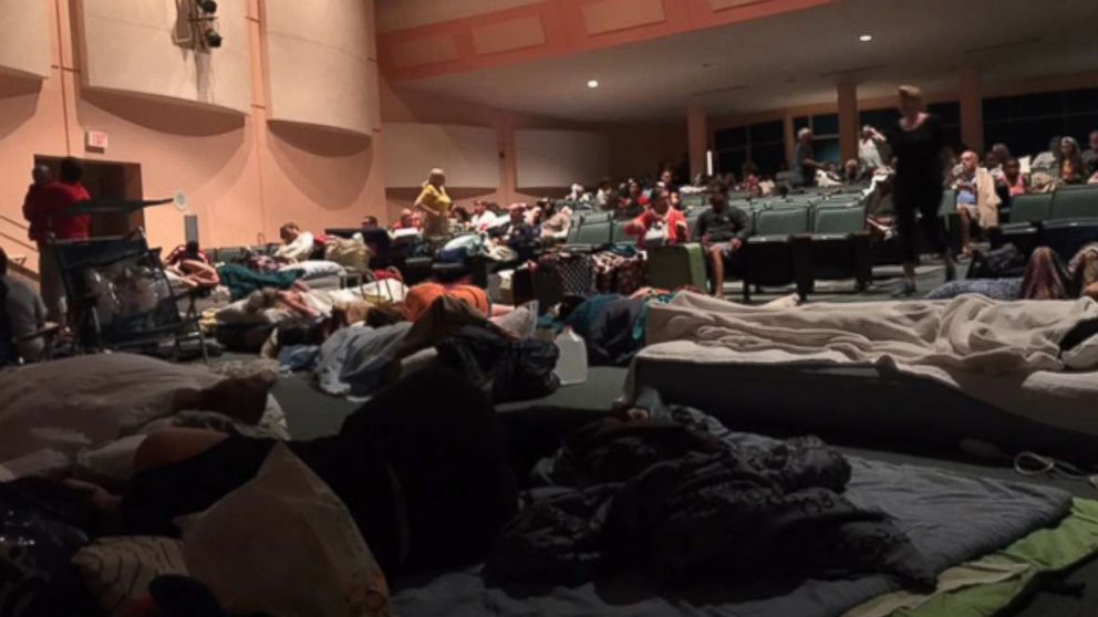 PHOTO: Inside a Hurricane Irma shelter in Naples, Florida, Sept. 10, 2017.