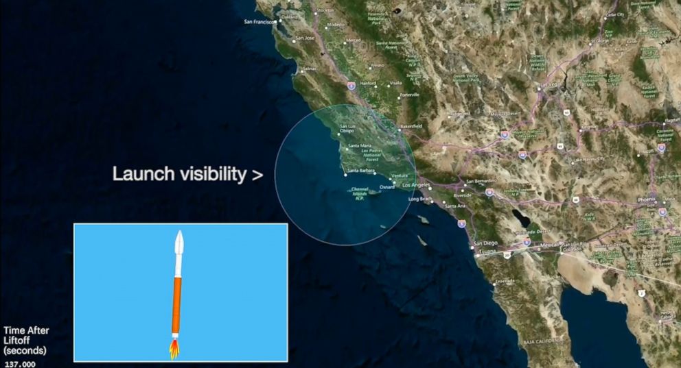 PHOTO: InSight's launch period opens May 5, 2018, and extends through June 8. InSight will launch into space from the U.S. Air Force's Vandenberg Air Force Base in California.