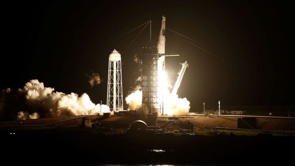 4 astronauts launch for ISS in historic NASA-SpaceX mission - ABC News