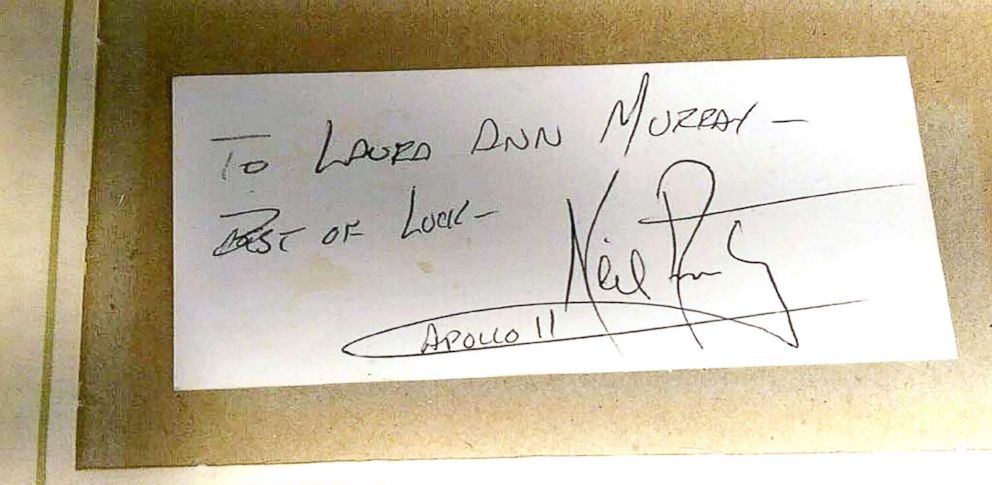 PHOTO: Moon dust apparently given to Laura Murray Cicco of Tennessee by astronaut Neil Armstrong when she was about 10. 