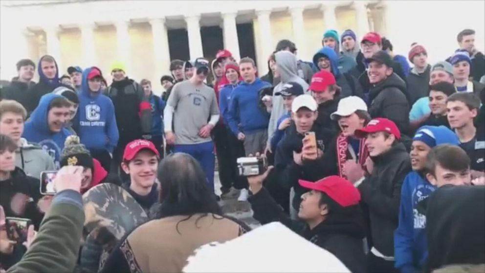 VIDEO: Outrage over video showing teens wearing 'MAGA' hats mocking Native Americans