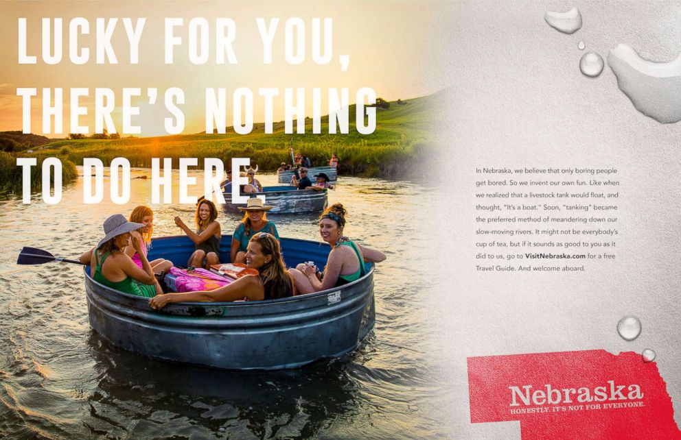 PHOTO: Nebraska is trying to lure tourists to the state with its self-deprecating ad campaign.