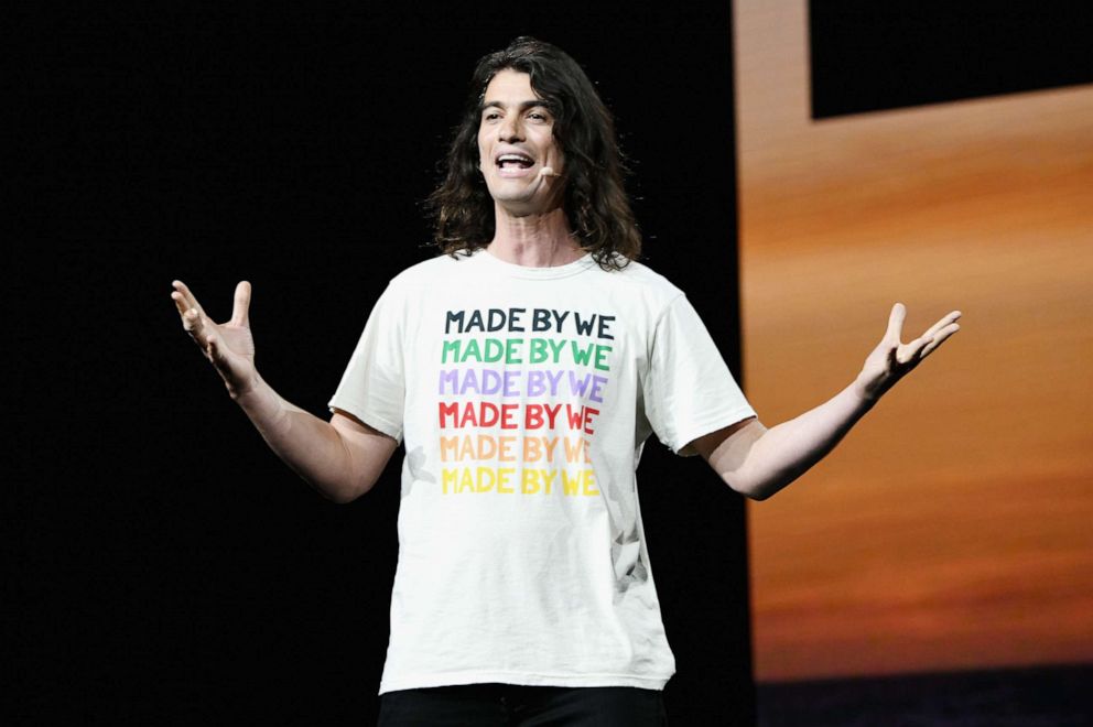 PHOTO: Adam Neumann speaks onstage during WeWork Presents Second Annual Creator Global Finals at Microsoft Theater on January 9, 2019 in Los Angeles, California.