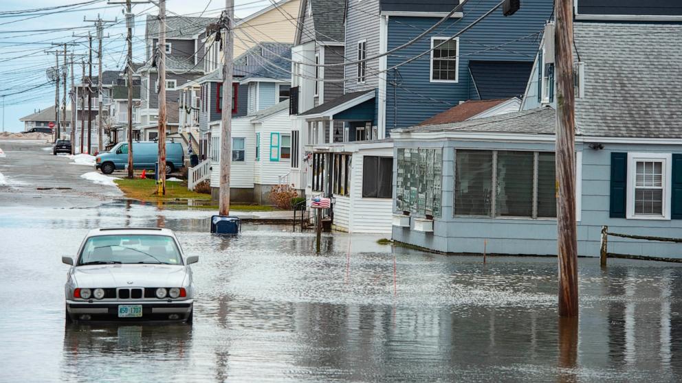 Rising rivers threaten to flood Northeast towns following powerful