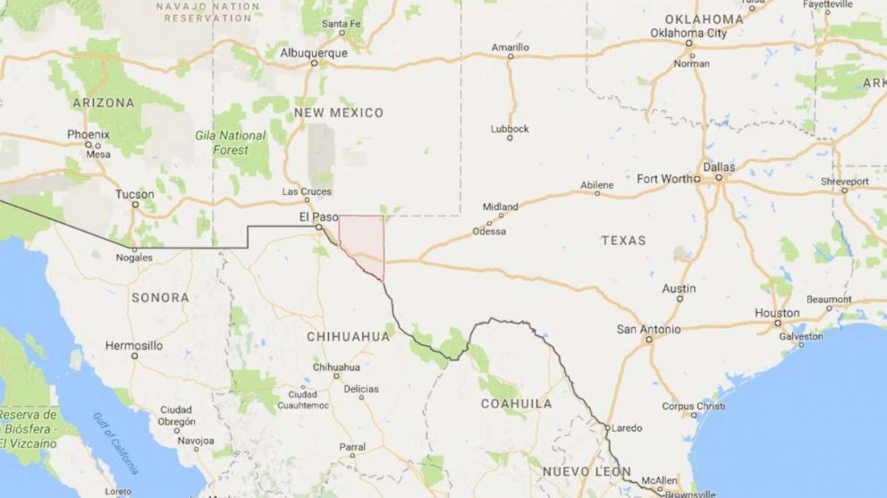 PHOTO: Hudspeth County, Texas is pictured at the border of New Mexico and Texas. 