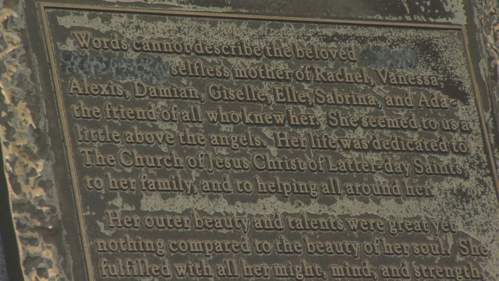 PHOTO: Michele MacNeill’s gravestone has been erased of the name of her murderer – a volunteer agreed to sand off the words “wife of Martin” from her plaque forever.