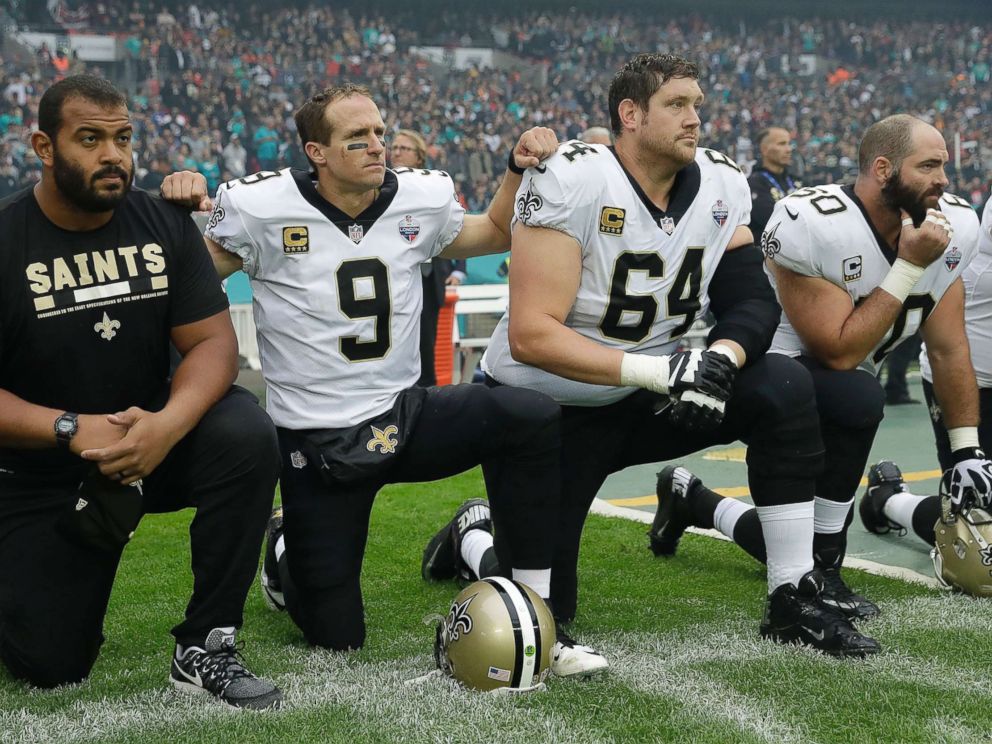 Image result for NFL Players kneeling