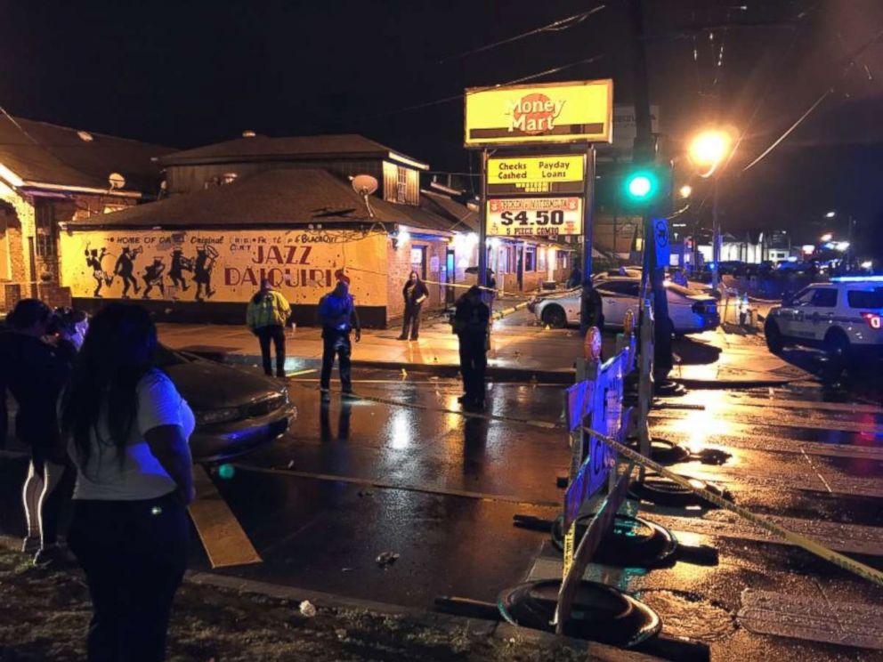 Three people were killed and another seven injured in a shooting in New Orleans on Saturday, July 28, 2018.