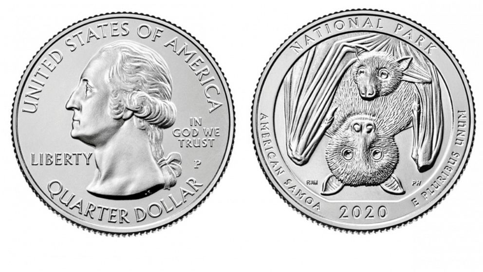 2 Coin Set Uncirculated D American Samoa National Park Quarter Singles 2020 P 