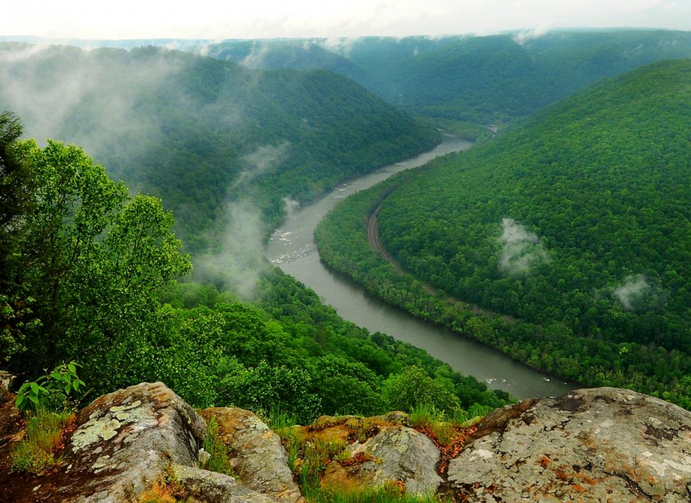 PHOTO: The Grandview State Park overlooking the New River Gorge National River in Grandview, W.Va.