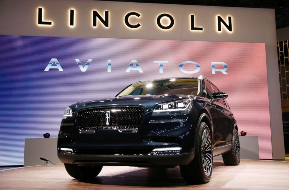 PHOTO: The 2019 Lincoln Aviator is presented at the show.
