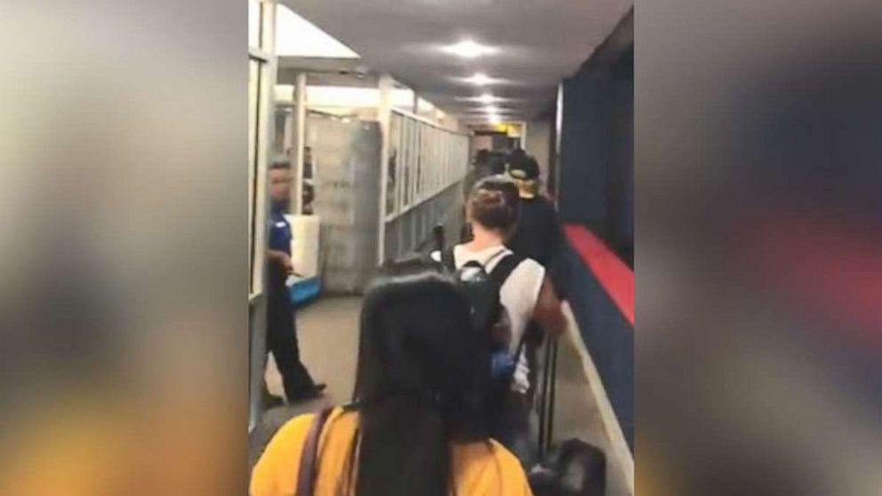 A false alarm caused panicked Labor Day passengers to flee Newark Liberty International Airport in terror on Monday night.