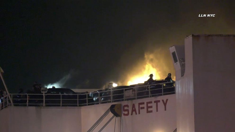 Crews continue to battle cargo ship blaze that killed 2 New Jersey  firefighters – NBC10 Philadelphia