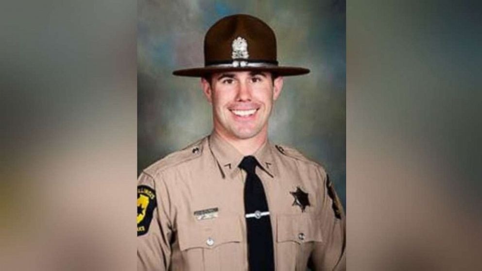 PHOTO: Illinois State Police trooper Nicholas Hopkins, 33, was shot and killed serving a warrant at a home in East St. Louis, Ill., on Friday, Aug. 23, 2019. 