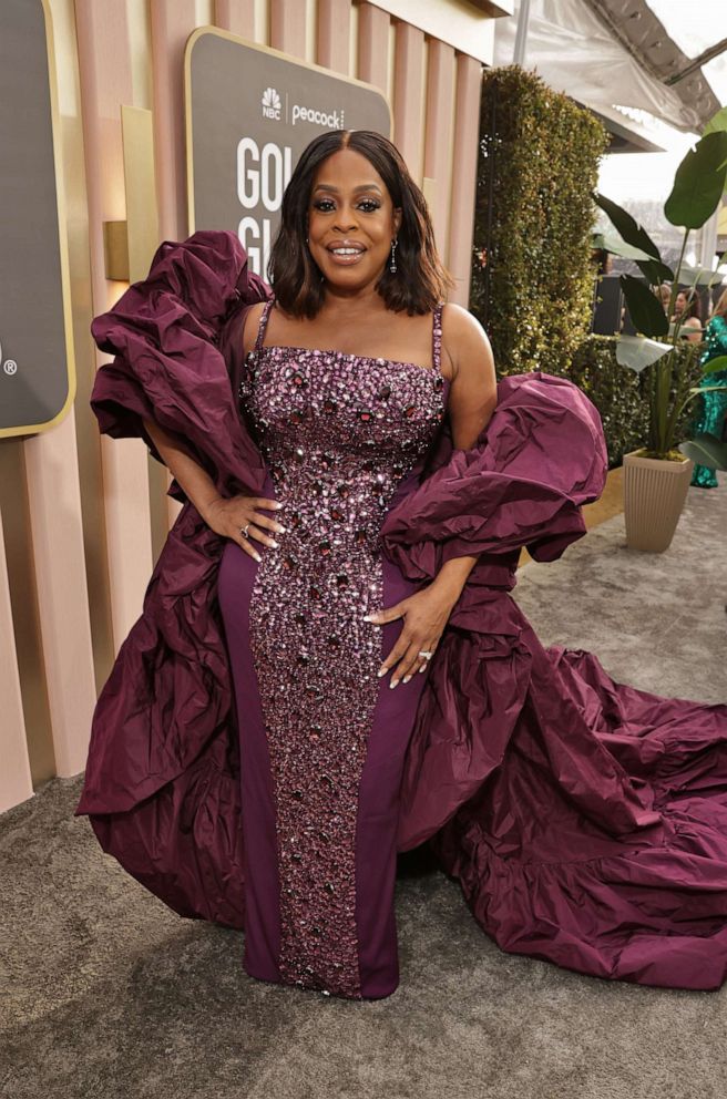 PHOTO: Niecy Nash-Betts arrives at the 80th Annual Golden Globe Awards held at the Beverly Hilton Hotel on January 10, 2023 in Beverly Hills, California.