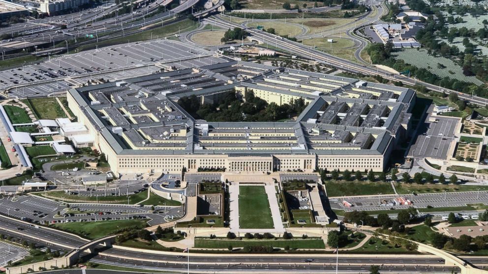PHOTO: An aerial view of the Pentagon building photographed on Sept. 24, 2017. 