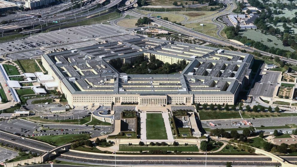 PHOTO: An aerial view of the Pentagon building photographed on Sept. 24, 2017. 