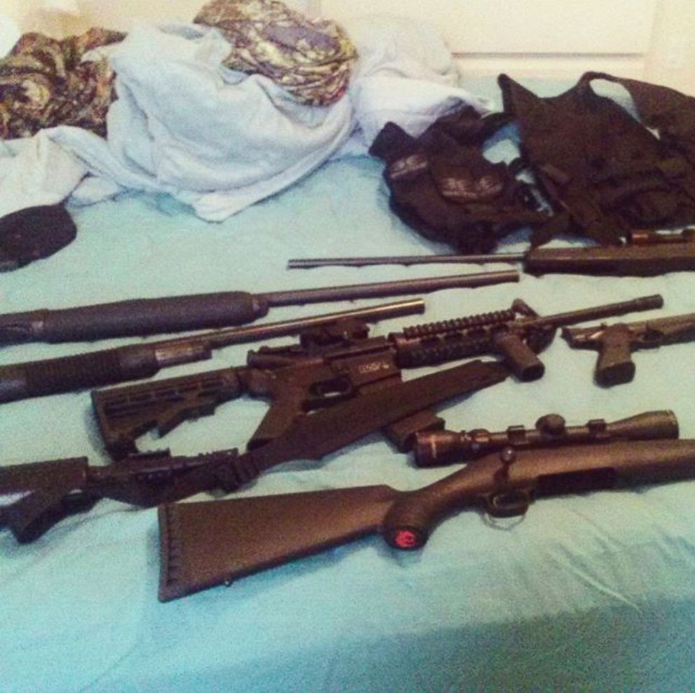 PHOTO: This photo posted to Nikolas Cruz's Instagram account shows weapons lying on a bed.