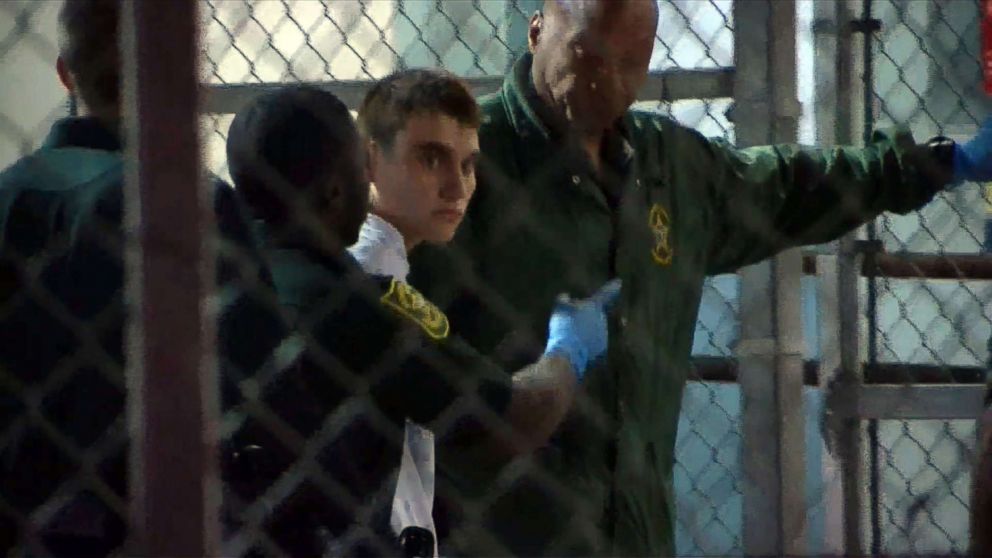 Suspect Nikolas Cruz at Broward County Jail in Ft. Lauderdale, Fla., Feb. 15, 2018. Cruz is being charged with premeditated murder in the shooting deaths of 17 people at a Parkland high school. 
