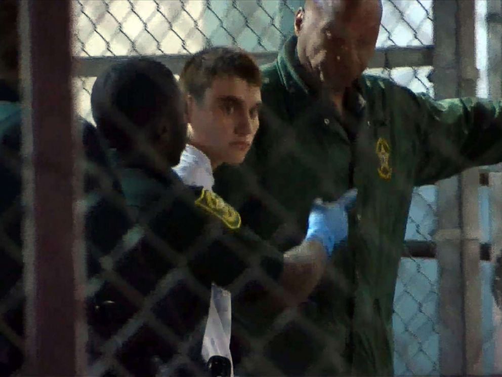 PHOTO: Suspect Nikolas Cruz at Broward County Jail in Ft. Lauderdale, Fla., Feb. 15, 2018. Cruz is being charged with premeditated murder in the shooting deaths of 17 people at a Parkland high school.