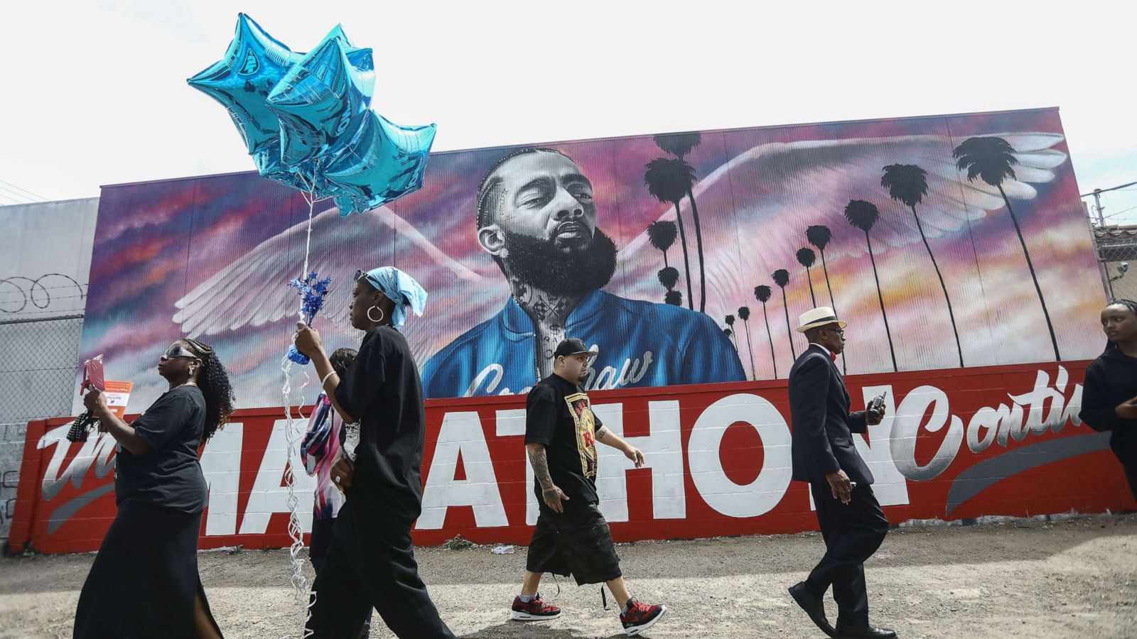 Thousands attend Nipsey Hussle's funeral at Staples Center in Los