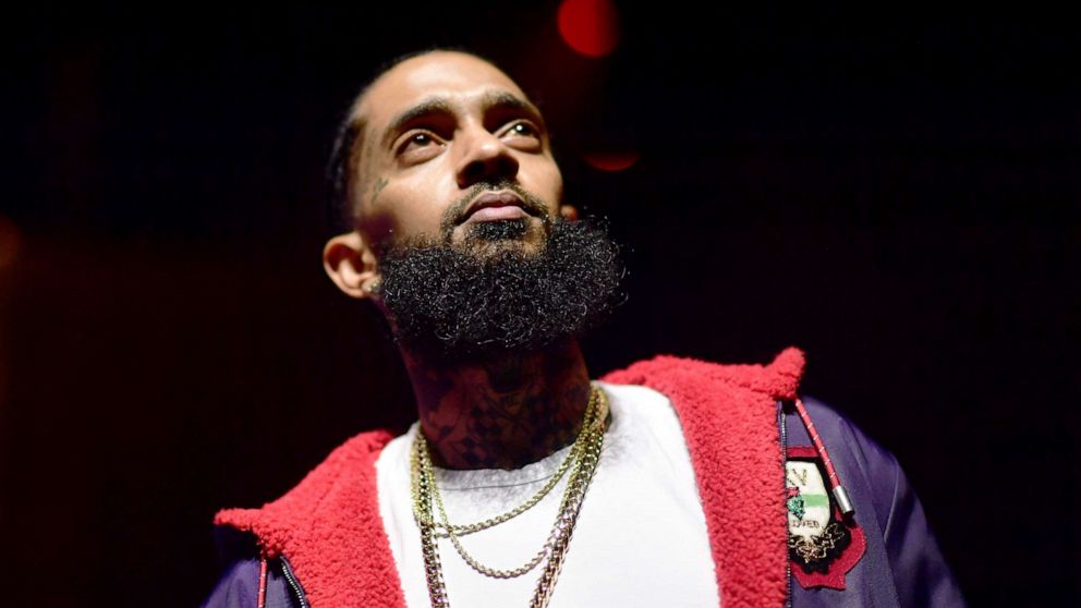 PHOTO: Nipsey Hussle attends a music collaboration unveiling event in Atlanta, Dec. 10, 2018.