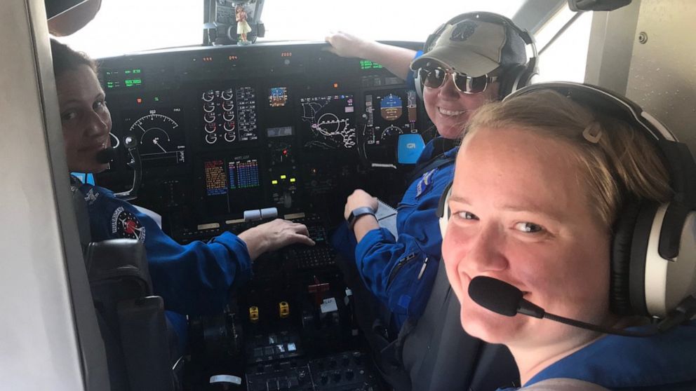 VIDEO: 3 women make history on NOAA hurricane plane