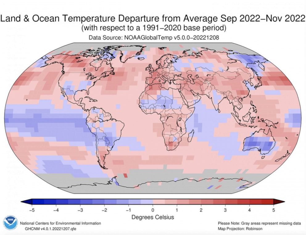 FOTO: En analyse av global temperatur og nedbør, setter dataene inn i et historisk perspektiv