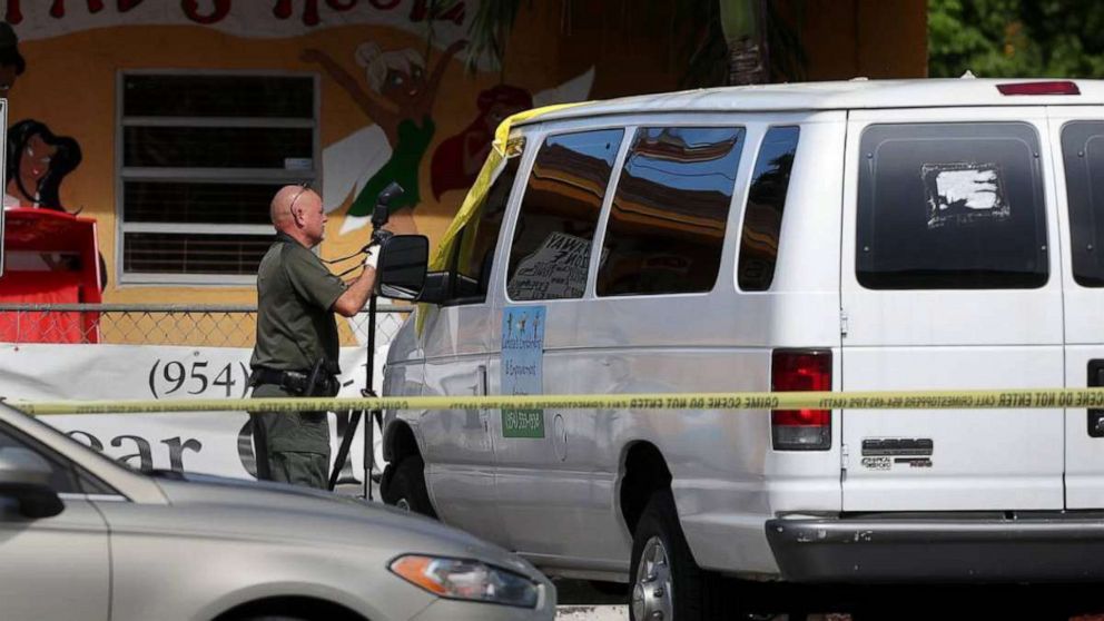 PHOTO: The body of 2-yr-old Noah Sneed is transported to the Broward County coroner's office, July 30, 2019, in Broward, Fla.