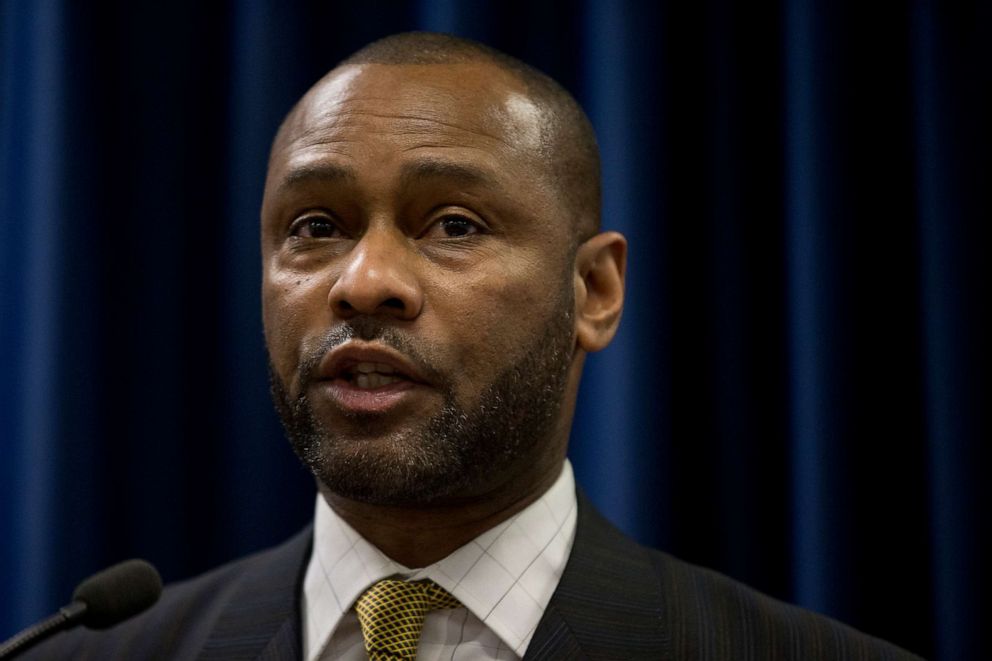 PHOTO: Former Madison, Wis. Police Chief Noble Wray speaks at a news conference in Philadelphia, Dec. 22, 2015. 