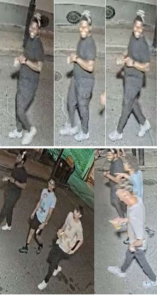 PHOTO:New Orleans Police released this grainy surveillance photo of a suspect wanted in a gunfight early Sunday, Aug. 1, 2021,on Bourbon Street in the heart of the city's French Quarter that left five people wounded and sparked panic in the tourist mecca.