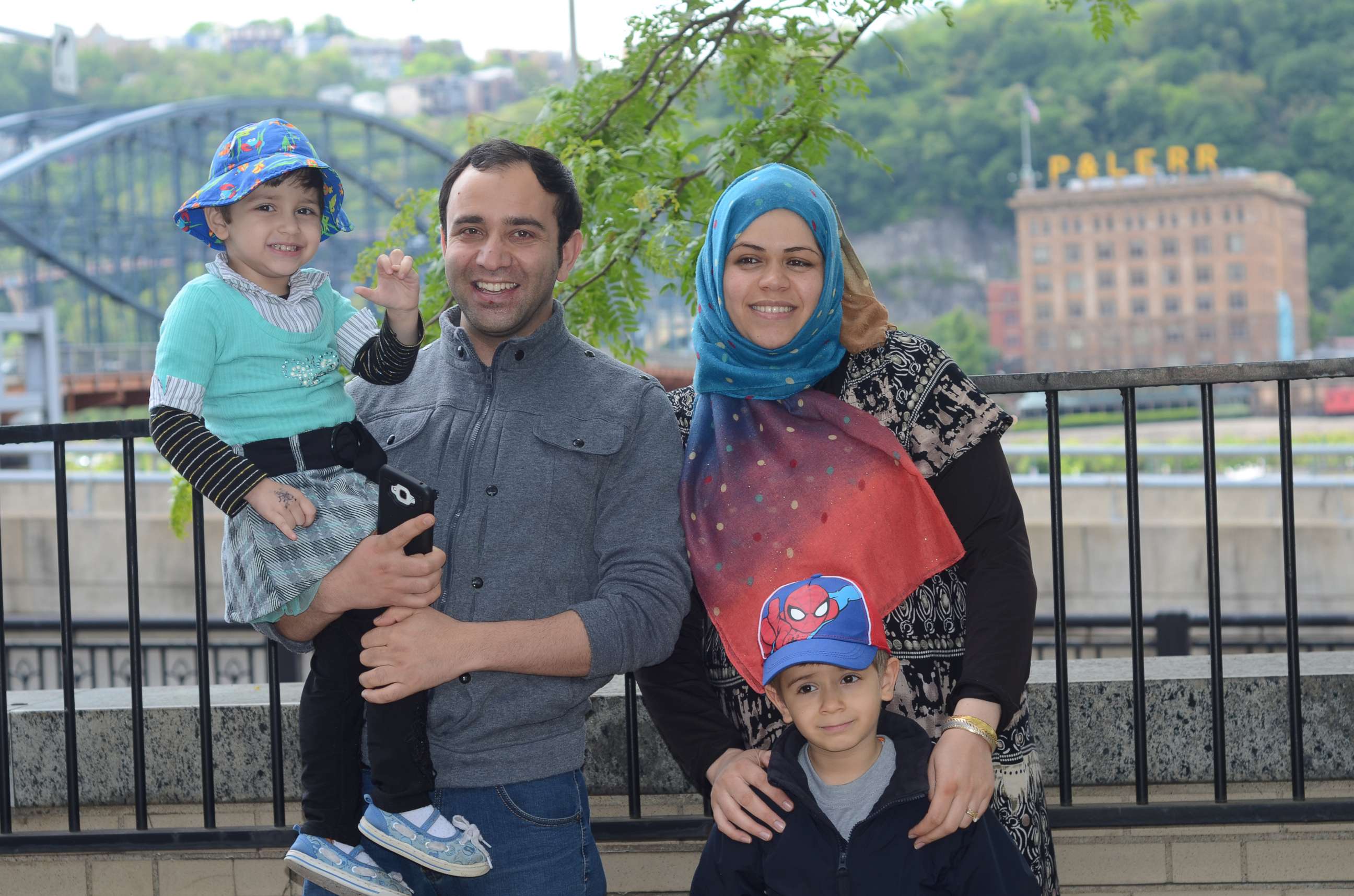 PHOTO: Noorulhaq, his wife, Mastoorah, and their three children moved to Pittsburgh from Afghanistan. Noorulhaq said the nonprofit Hello Neighbor had helped his family feel not so alone in a new country.