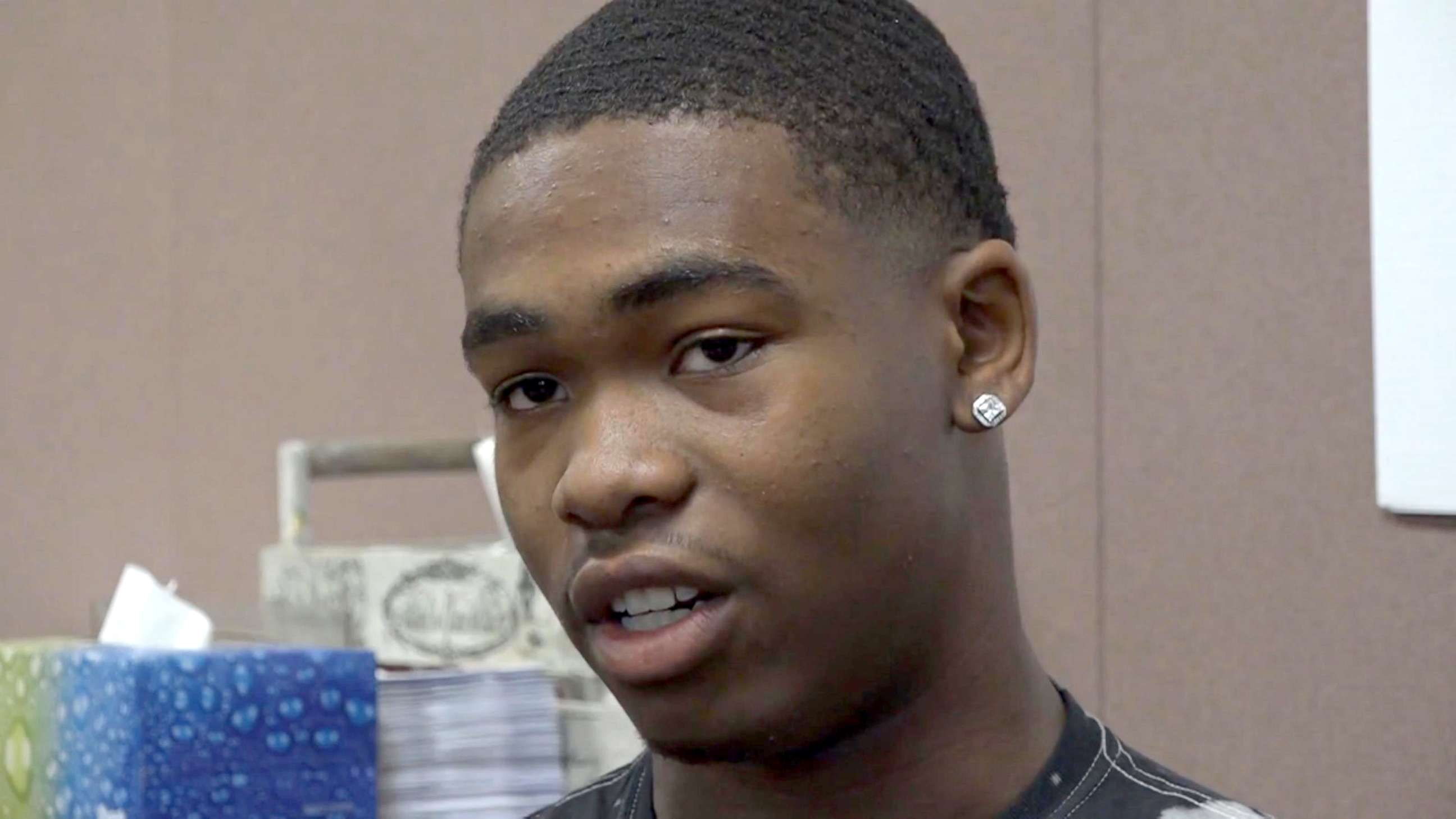 PHOTO: Eric Rogers, one of three young black men who say they were falsely accused of theft at a Nordstrom Rack store in Brentwood, Missouri.