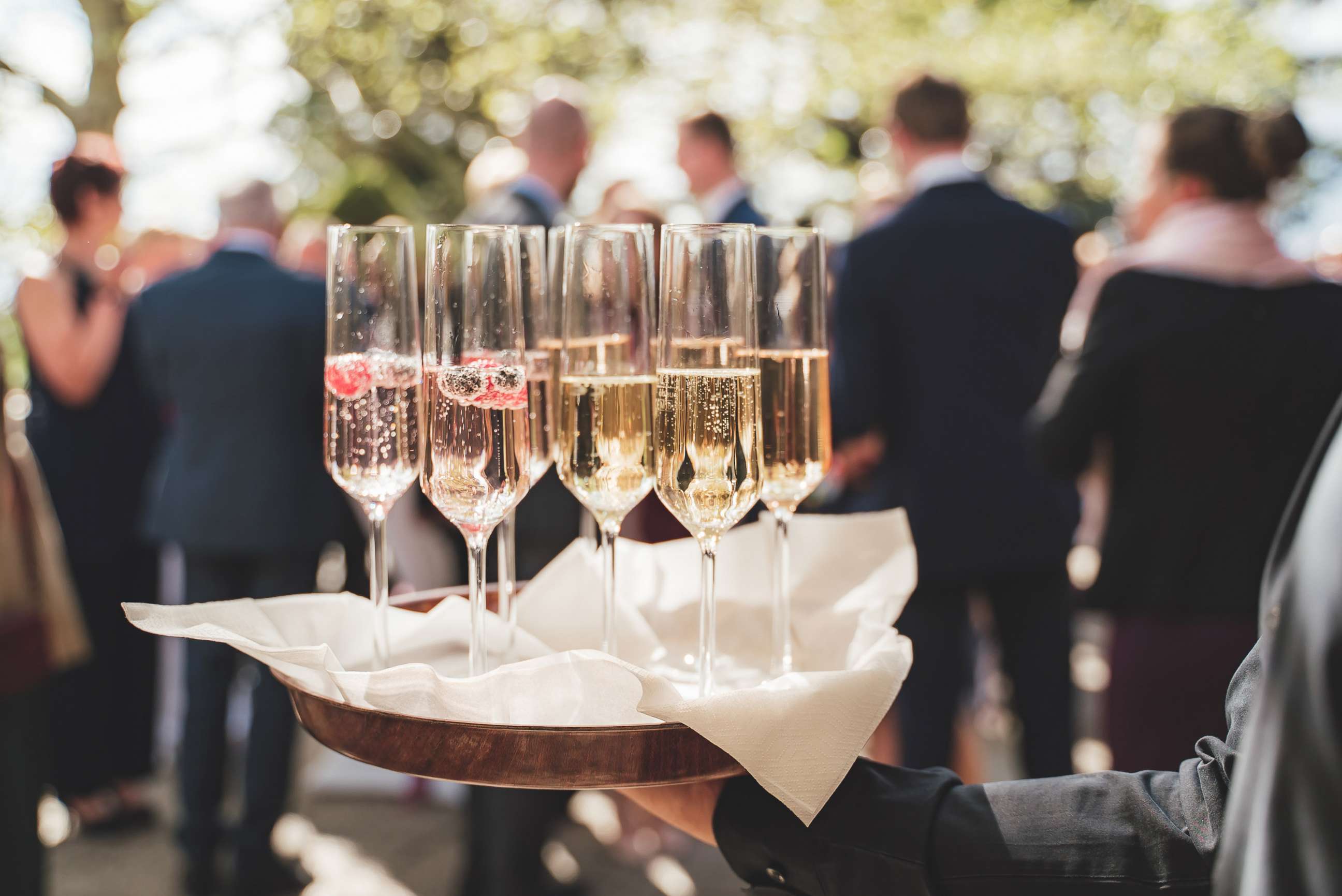 PHOTO: Beverages are served at a wedding in this stock photo.