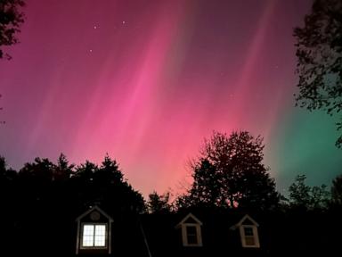 Northern lights on display across the eastern US amid 'severe' solar storm