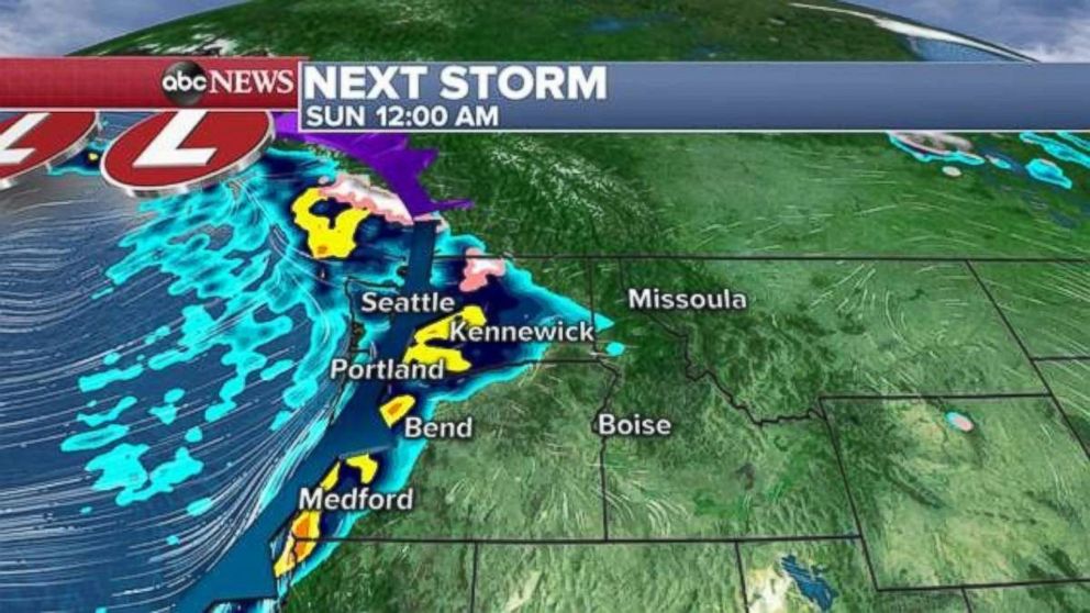 PHOTO: Rain is expected in the Northwest on Sunday.