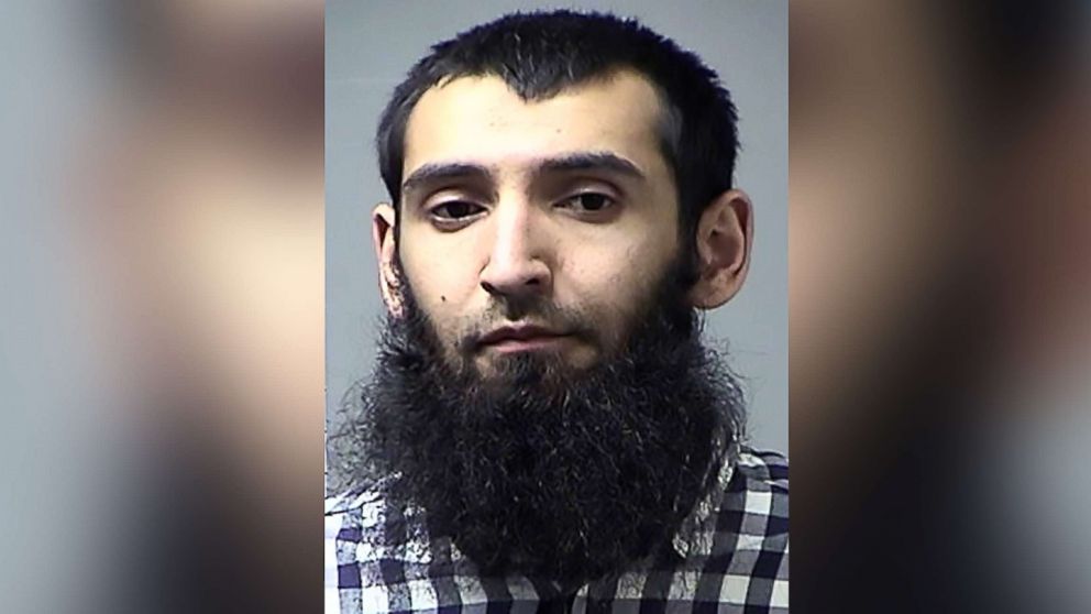 PHOTO: Sayfullo Saipov, the suspect in the truck attack that killed eight people in New York on Oct. 31, 2017, in an undated photo from the St. Charles County Dept. of Corrections in Missouri. 