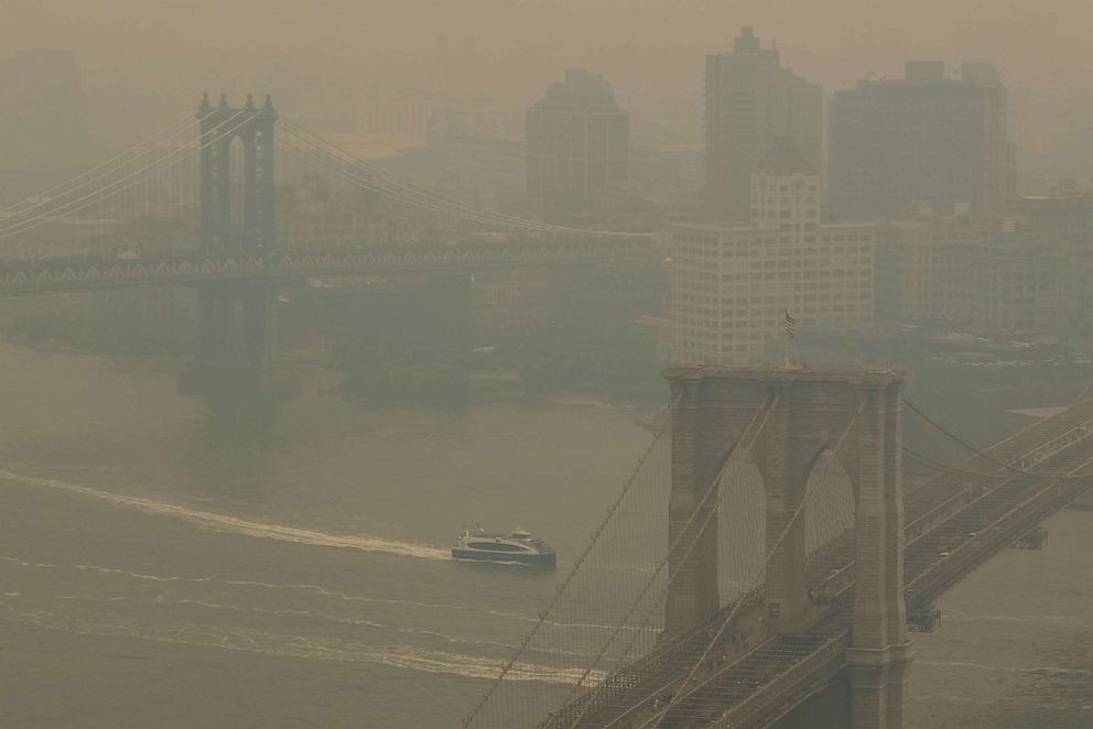 Toronto, New York And Washington Blanketed By Smoke From Canadian ...