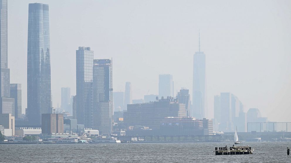 The smoke is impacting New England, New York and New Jersey, and could make its way as far south as Washington, D.C. 