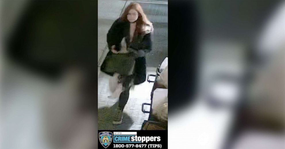 PHOTO: The New York Police Department released a still from a surveillance video of the suspect sought in the attack of an 87-year-old woman, Barbara Maier Gustern, in New York, March 10, 2022.