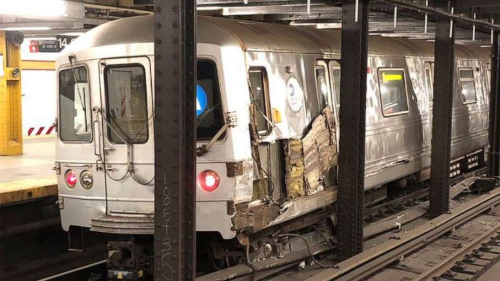 Subway Derailment Caused By Vandal Who Threw Debris Onto Track   Nyc Subway Damage Ht Jt 200920 1600637826831 HpMain 16x9 992 