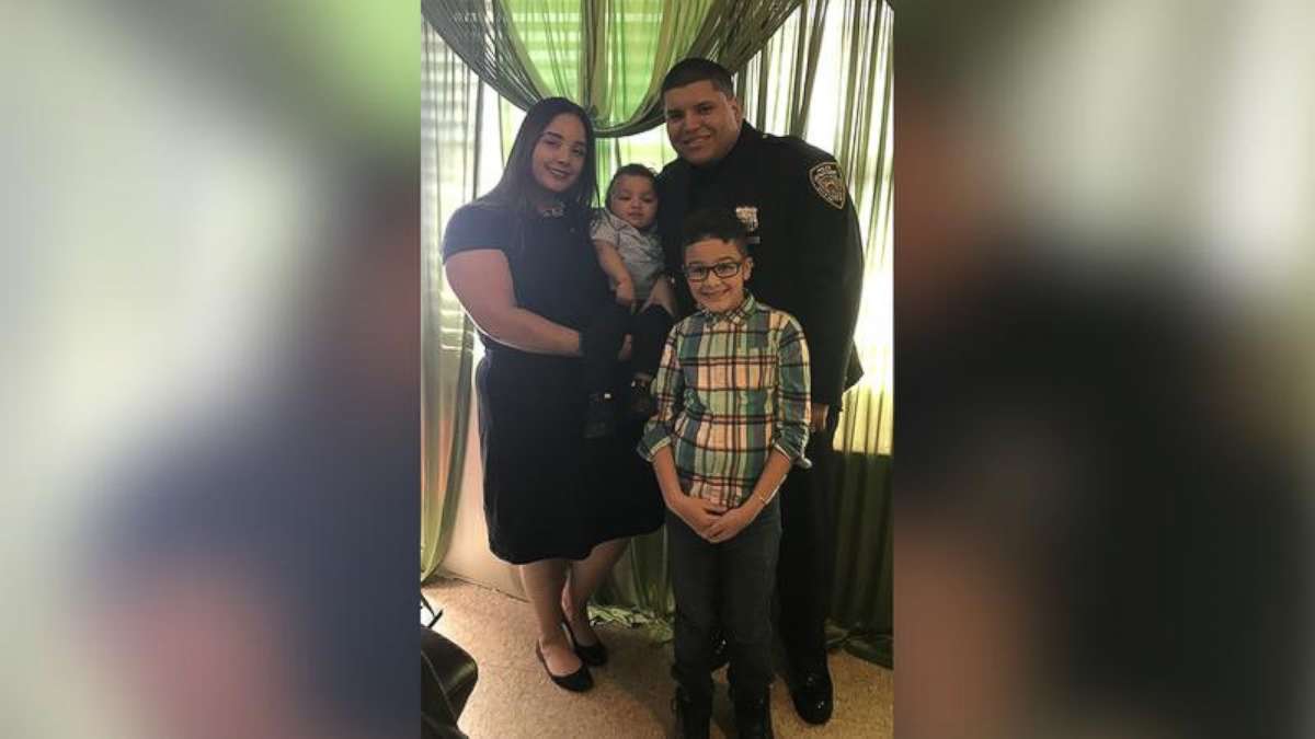 PHOTO: Officer Leonardo Escorcia is pictured with his family.