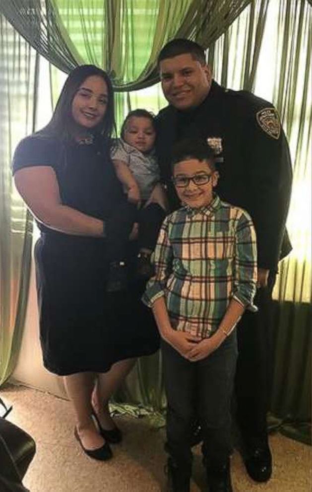 PHOTO: Officer Leonardo Escorcia is pictured with his family.