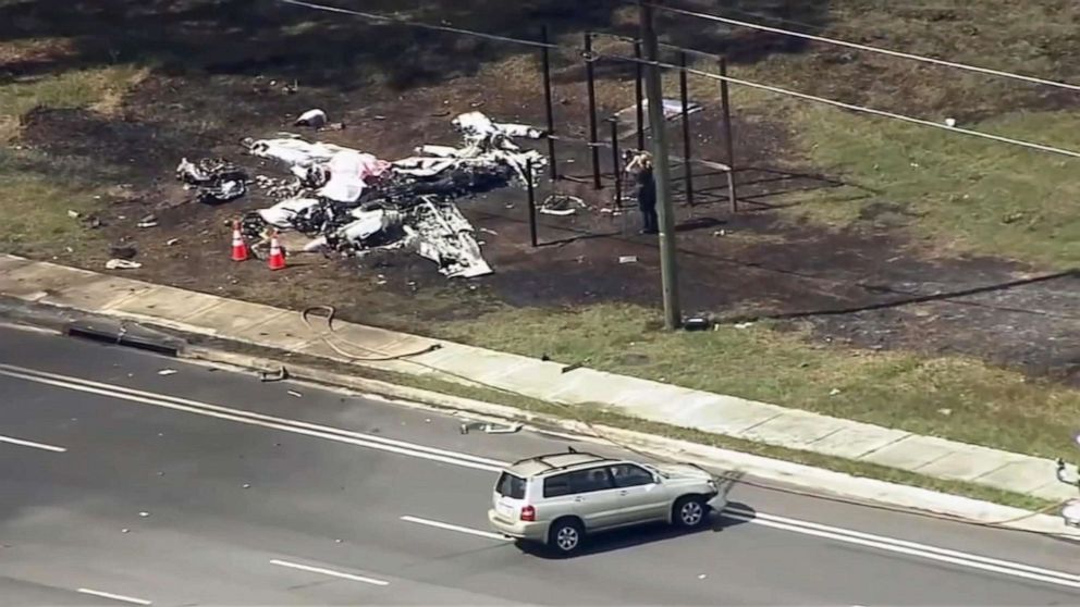 VIDEO: Small plane crashed into an SUV and power lines