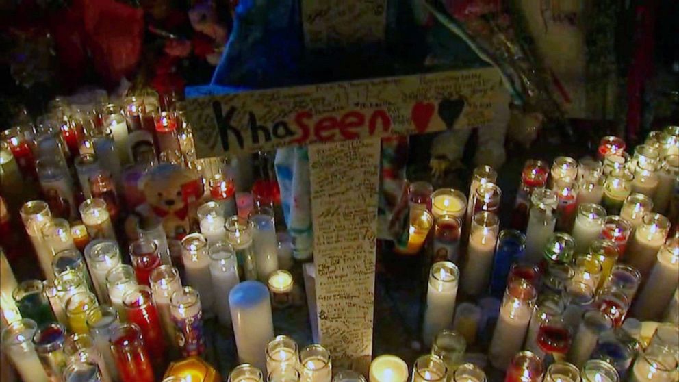 PHOTO: A memorial for Khaseen Morris was held on Sept. 18, 2019 in Oceanside, N.Y., two days after he was killed.