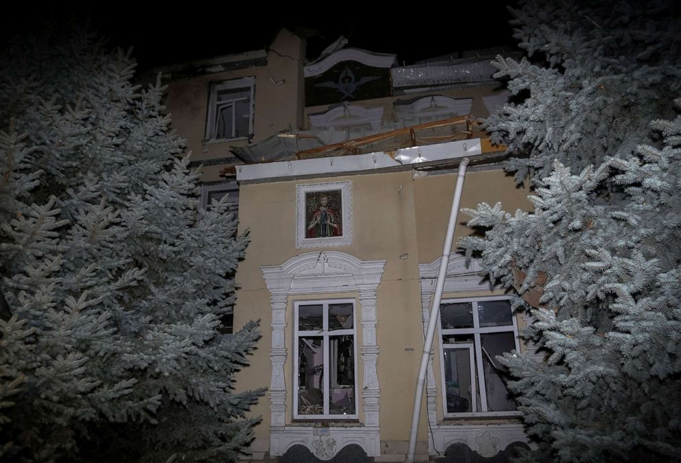 PHOTO: A monastery damaged by a Russian missile strike, amid Russia's attack on Ukraine, in Odesa, Ukraine, March 21, 2023.