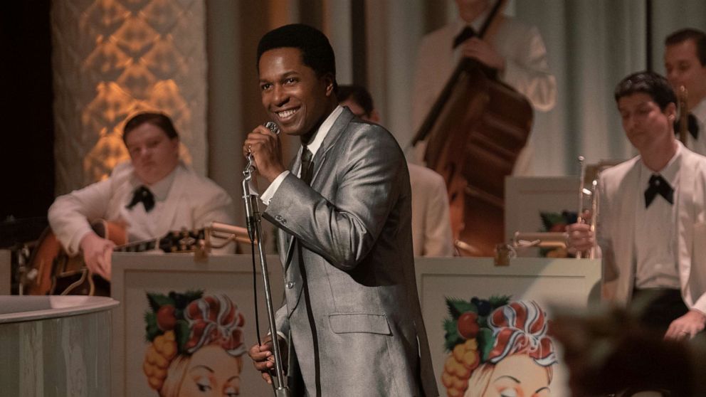 PHOTO: This image released by Amazon Studios shows Leslie Odom Jr. in a scene from "One Night in Miami."  (Patti Perret/Amazon Studios via AP)