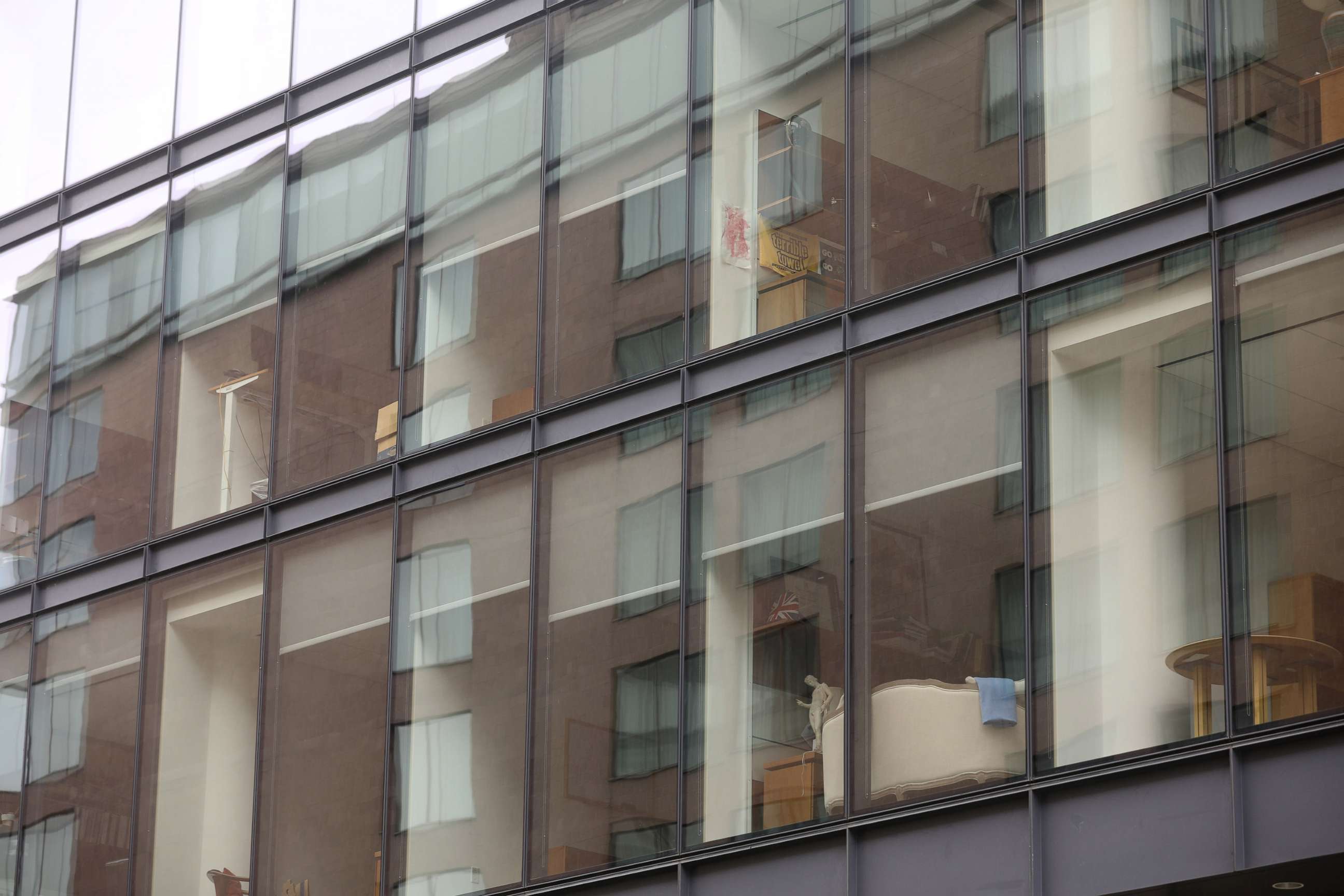 PHOTO: Empty offices can be seen in a building during the coronavirus disease (COVID-19) outbreak, Washington, D.C., May 8, 2020. 