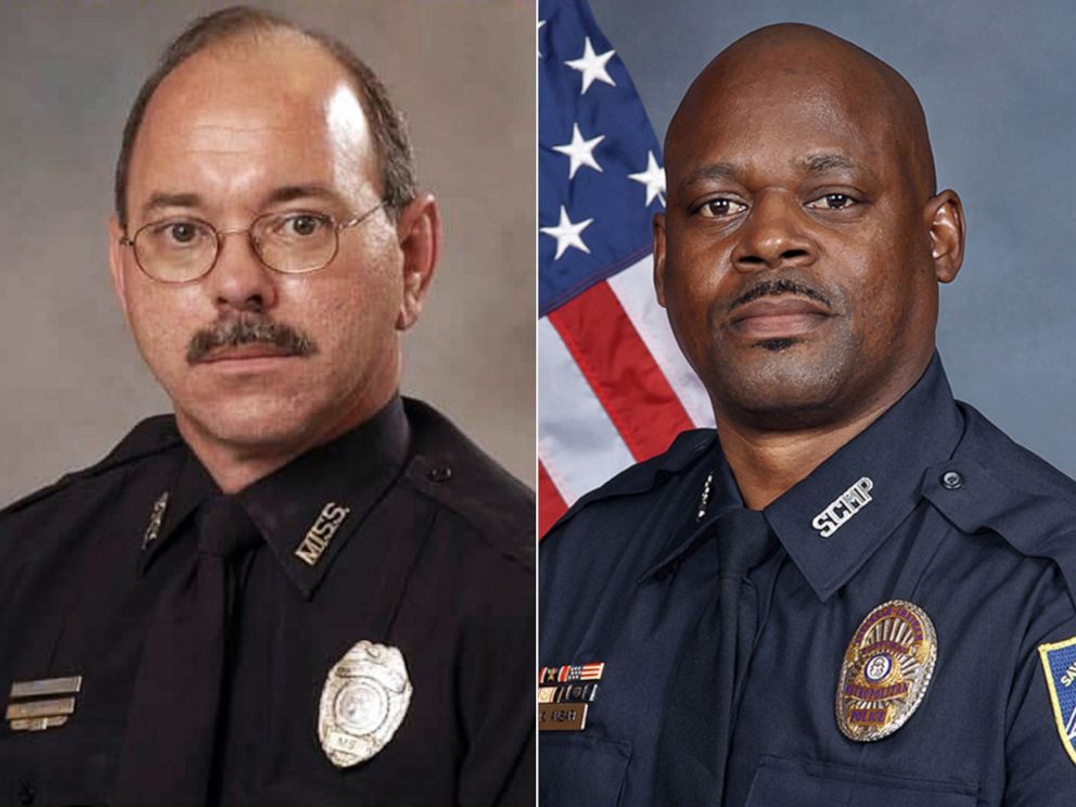 PHOTO: Officer Robert McKeithen of the Biloxi Police Department | Sgt. Kelvin Ansari of the Savannah Police Department.